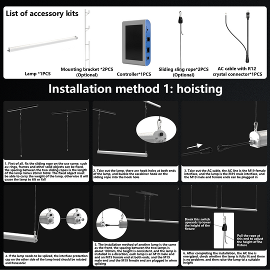 LED Growth Light with Built-in Power 4FT 120W